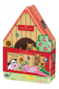 Flomaster školski 18boja u metalnoj kutiji Connector Farma Faber Castell 155539