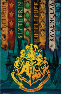 Harry Potter - Poster "House Flags" (91.5X61)