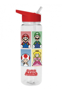 Pyramid Super Mario (4 Colour) Plastic Drinks Bottle