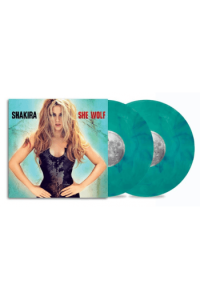 She Wolf (sea glass+turquoise swirls vinyl)