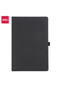 Deli Blok A5 96L Kožni Sivi,S.