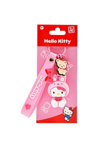Yume Hello Kitty & Friends Animal Series Keychain With Hand Strap - Hello Kitty
