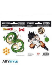 DRAGON BALL -Stickers - 16x11cm/ 2 sheets - DBZ/ Shenron X5