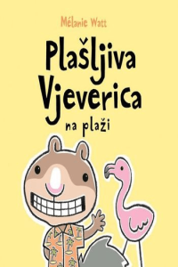 Plašljiva vjeverica na plaži