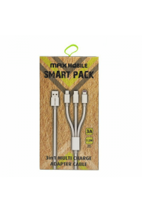 Smart Pack Kabel 3u1 TypeC Micro, USB Lightning USB