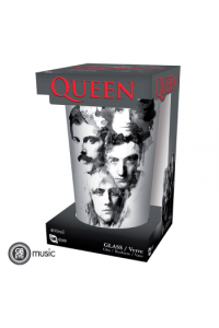 Queen - Large Glass - 400Ml - Faces - Box