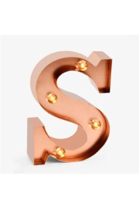 Mini lampica slovo S