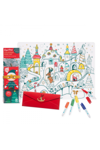 Dječja silikonska podloga za bojanje - Božićno selo