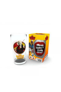 DC Comics - Large Glass - 400ml - Harley Quinn - Box