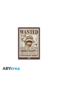 One Piece - Standard Magnet - Wanted Luffy
