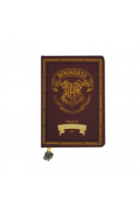 Blue Sky Harry Potter A5 Chunky Foil Notebook Burgundy - Hogwarts Cre