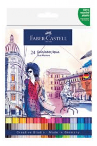 Marker obostrani akvarel 6 boja Lettering Sea Goldfaber Faber Castell 164612