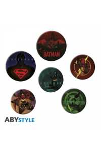 Dc Comics - Badge Pack – Justice League Logos  X4