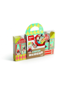 Drvene kocke Apli cirkus 16 kom + torbica 15268