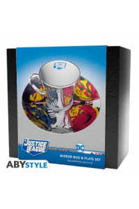 DC Comics - Mirror Mug & Plate Set - Justice League