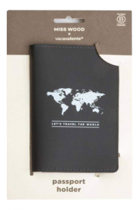Etui za putovnicu Miss Wood & Vacavaliente sivi