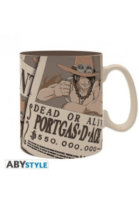 ONE PIECE - Mug - 460 ml - Wanted Ace - porcl. with box