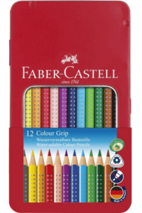 Boje drvene  12boja metalna kutija Grip 2001 Faber Castell 112413 ~ 1/5/80