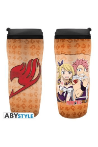 FAIRY TAIL - Travel mug "Lucy, Natsu & Emblem"