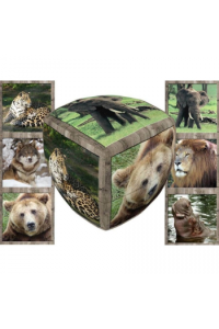V-Cube 2X2 Pillow: Wild Animals