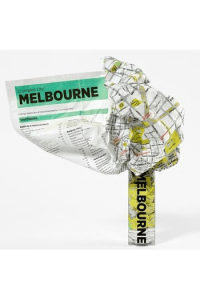 Melbourne Crumpled City Map