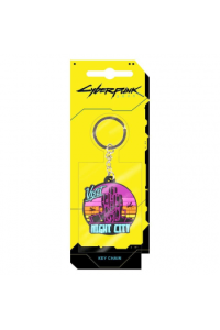 Jinx Cyberpunk 2077 Visit Night City Pvc Keychain Multicolor