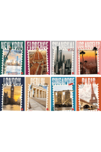 Bilježnica A4,D Pigna Post Cards Soft Touch P10,60