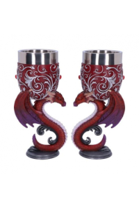 Nemesis Now Dragons Devotion Goblets 18.5cm (Set Of 2)