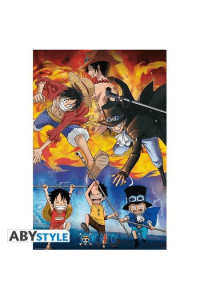 One Piece Poster Ace Sabo Luffy (91.5x61cm)