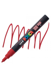 Marker Uni pc-3m Posca tamno crveni