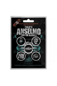 Philip Anselmo & Illegals - Brain bedževi set