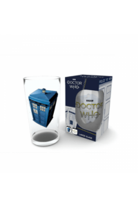 Doctor Who - Large Glass - 400ml - Tardis - Box