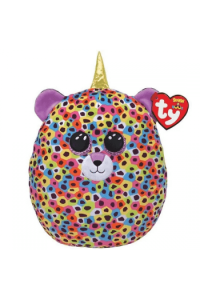 Squishy GISELLE, 30 cm - leopard s rogom med