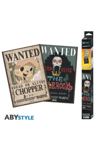 One Piece Set 2 Chibi Posters Wanted Brook & Chopper (52x35cm)