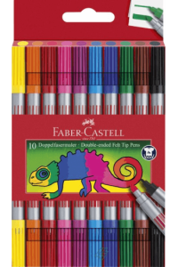 Flomaster školski 10boja obostrani Faber Castell 151110 blister