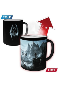Skyrim - Mug Heat change - 320 ml - Dragon Symbol - Box