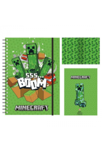 Pyramid Minecraft (Steve And Alex) A5 Notebook