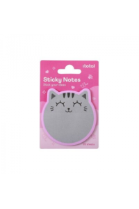 Blok Samoljepivi Itotal 7X7,8Cm Cat Sivi Xl3104