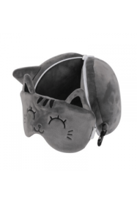 Maska za spavanje iTotal sa jastukom Cat siva XL2529