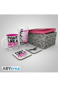 DC Comics - Pck Glass XXL + Mug + 2 Coasters Heros*