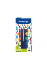 Boja vodena fi30mm 12boja+kist Pelikan 721324