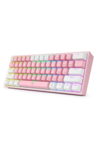 Keyboard - Redragon Fizz K617 Rgb Wired Pink/White Red Switch