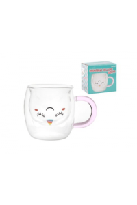 Šalica iTotal prozirna Unicorn XL2957