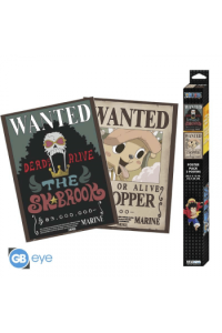 One Piece - Set 2 Posters Chibi 52X38 - Wanted Chopper & Brook