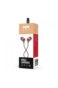 House Of Marley Smile Jamaica Red Wired Earbuds