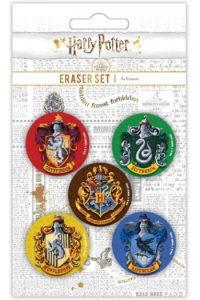 Pyramid Harry Potter Colourful Crest Eraser Set 5 Pack