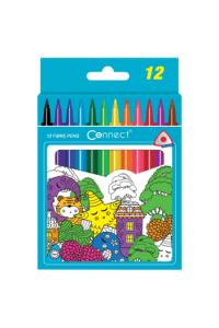 Flomaster školski  12boja trokutasti Connect blister ~ 1/12/144