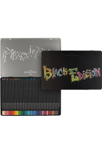 Boje drvene 36boja metalna kutija Black Edition Faber Castell 116437