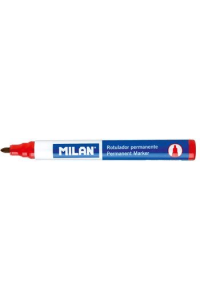 Marker perm. MILAN 4mm okrugli vrh crveni P12/432