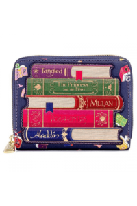 Loungefly Disney Princess Books Aop Faux Leather Zip Around